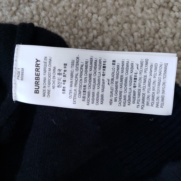 BURBERRY ICON STRIPE 100% CASHMERE SWEATER - Picture 9 of 10